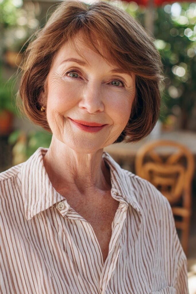 Classic Layered Bob with Soft Texture
