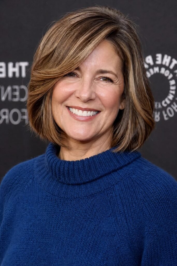 Classic Side-Swept Layered Bob
