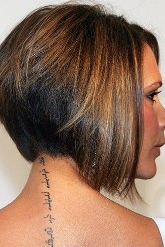 Classic Smooth Inverted Bob with Tapered Nape