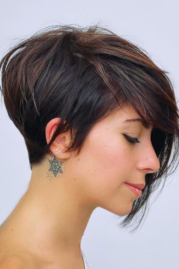 Dark Asymmetrical Pixie with Soft Layers