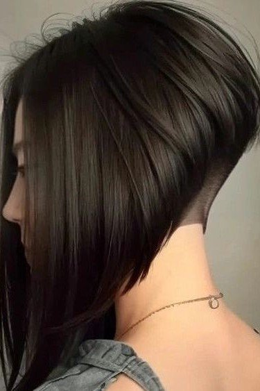 Dark Brown Precision Cut Graduated Bob