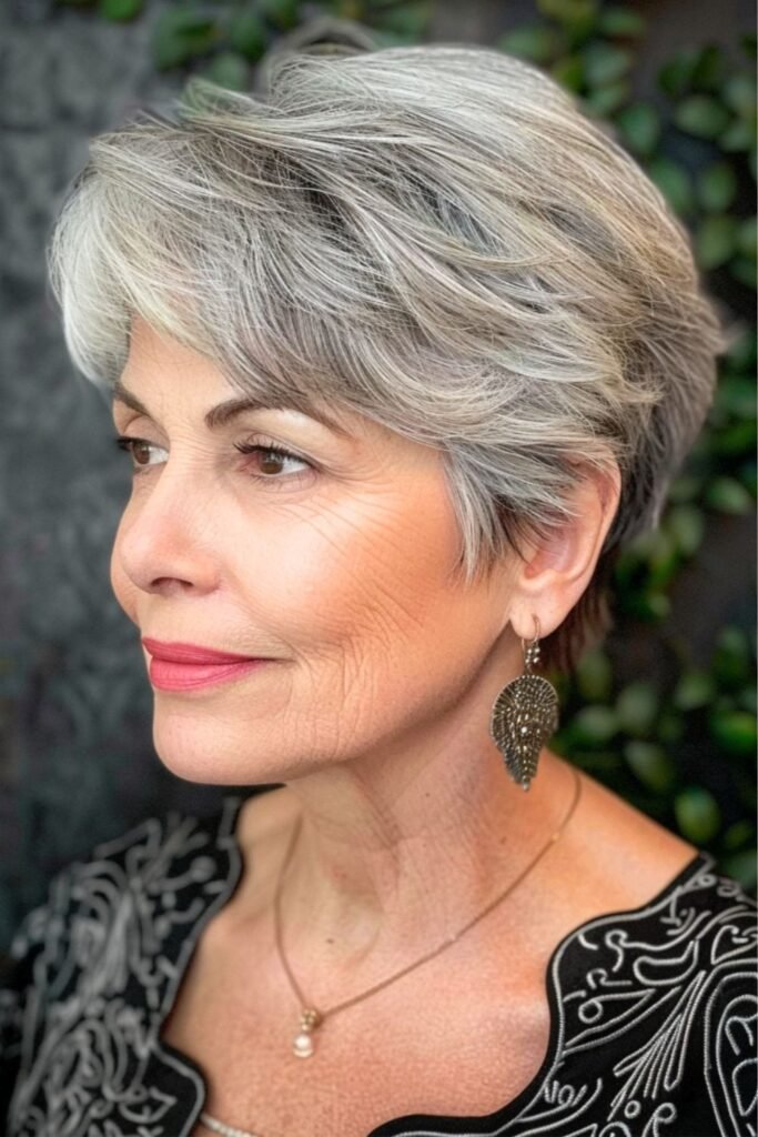 Dimensional Highlighted Pixie Cut