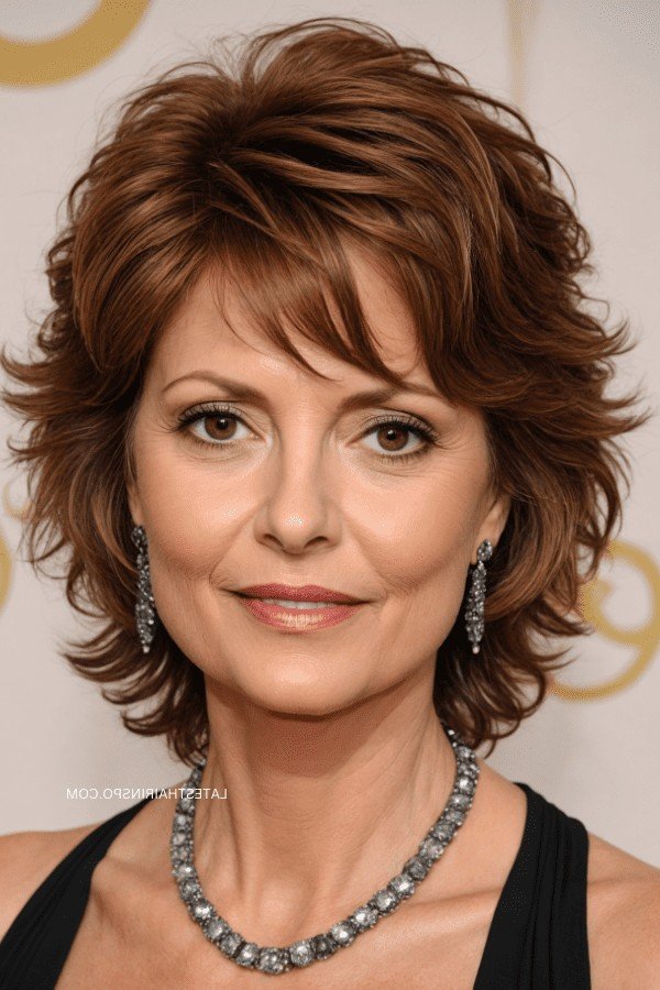 Feathered Bob with Side-Swept Bangs