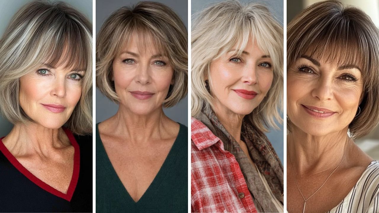 20 Layered Bob with Bangs Over 50 Styles That Boost Confidence and Volume
