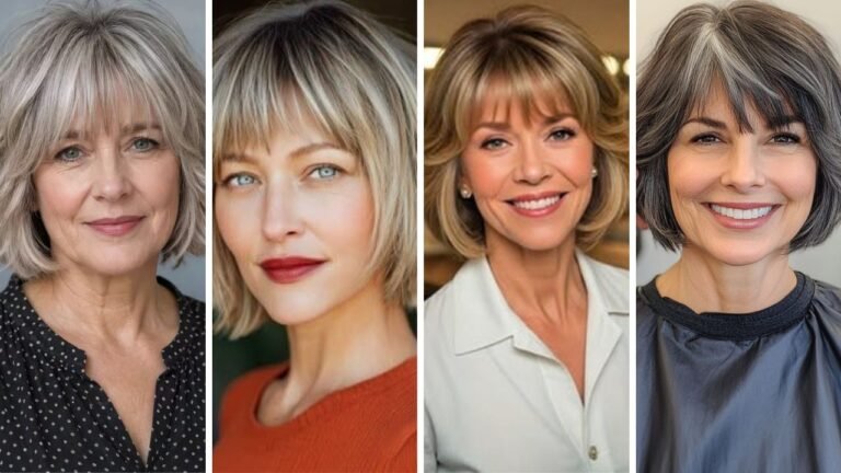 20 Layered Bob with Bangs for Older Women That Boost Confidence and Volume