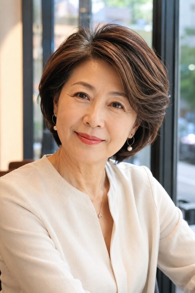 Layered Tapered Bob with Volume