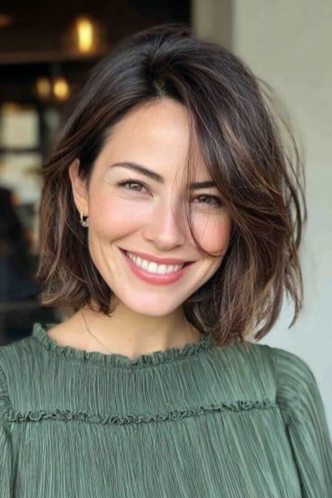 Layered Textured Bob with Soft Waves