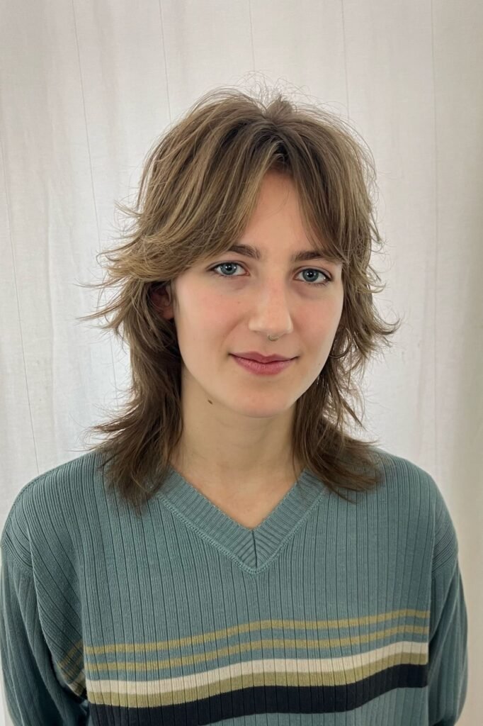 Medium-Length Shag Cut with Layered Ends