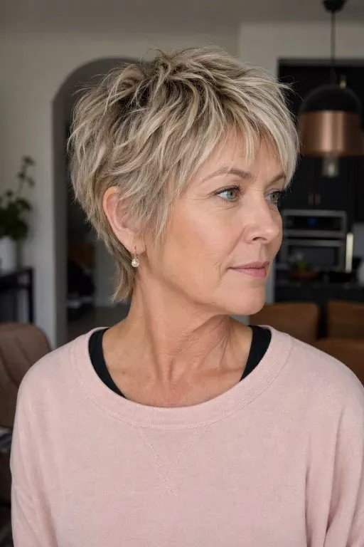 Messy Layered Pixie Cut
