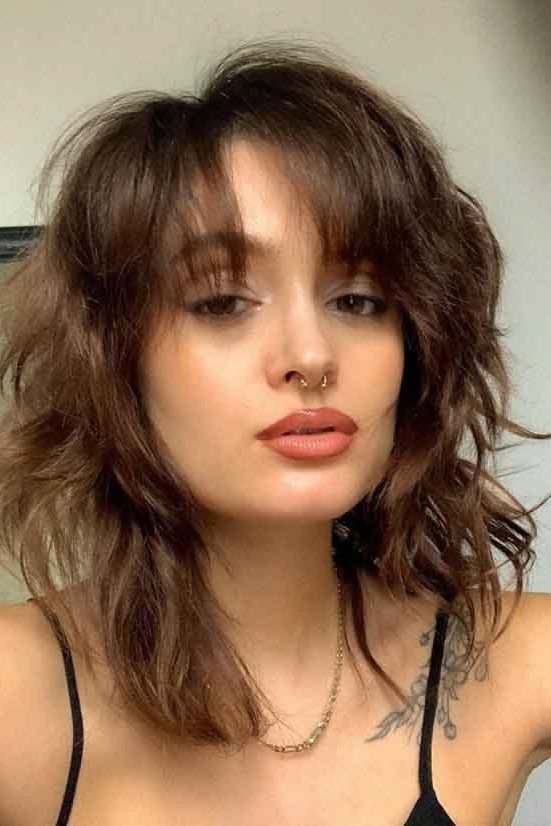 Messy Wolf with Textured Bangs