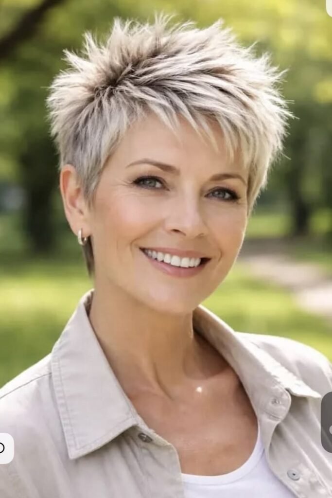 Modern Textured Pixie Cut with Soft Spikes