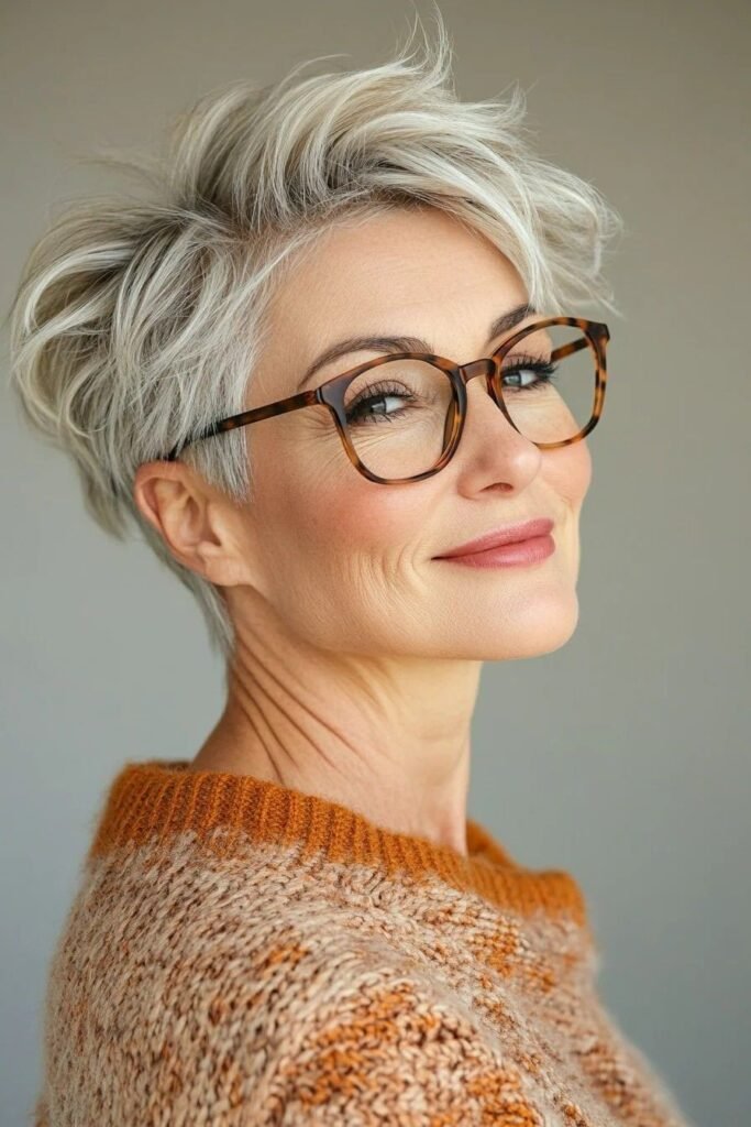 Piece-y Textured Pixie with Dynamic Top Volume