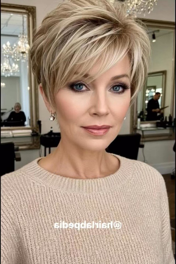 Polished Layered Bob with Soft Bangs