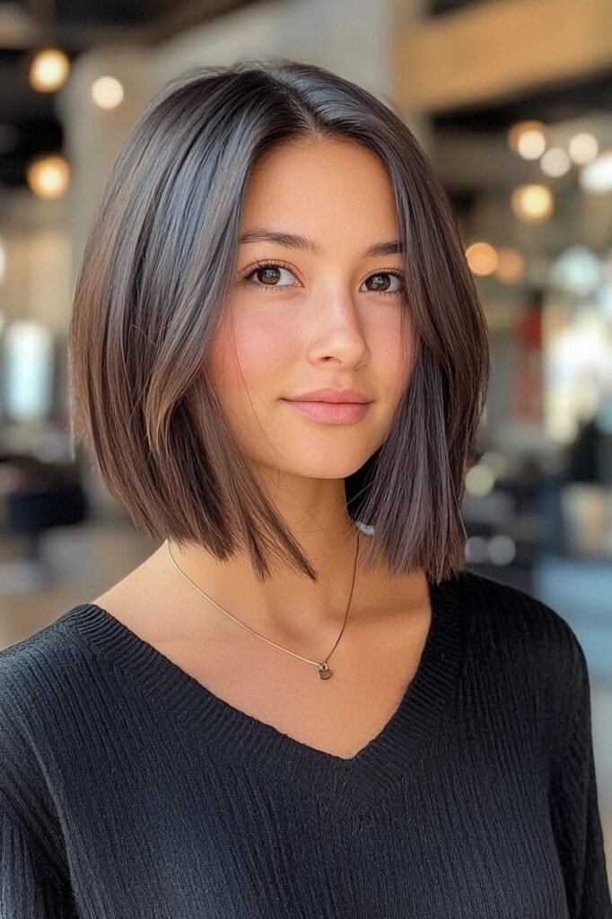 Polished Straight Bob with Face-Framing Layers