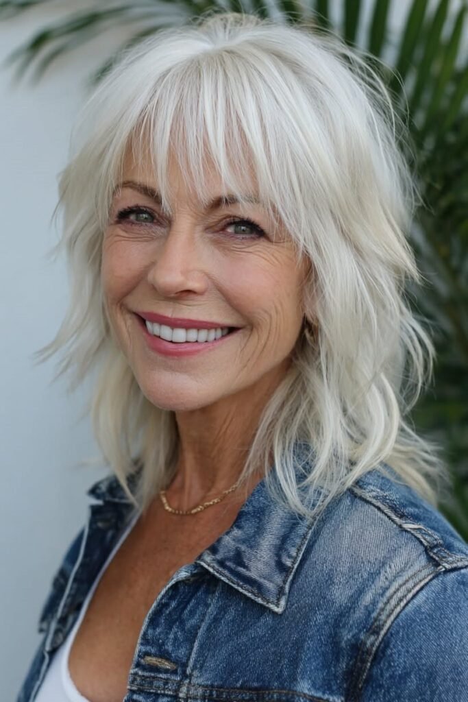 Shaggy Layered Bob with Piece-y Bangs