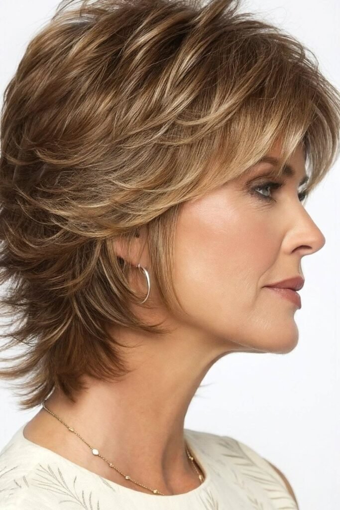 Shaggy Textured Bob with Wispy Layers
