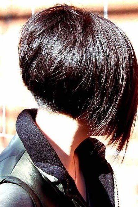 Sharp Graduated Bob with Deep Dark Tones