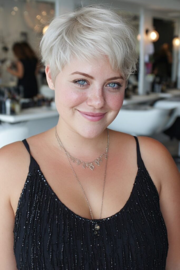 Short Pixie Cut with Soft Micro Bangs