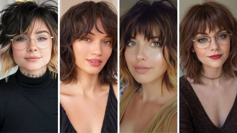 20 Short Shag Haircuts with Bangs That Boost Volume and Confidence