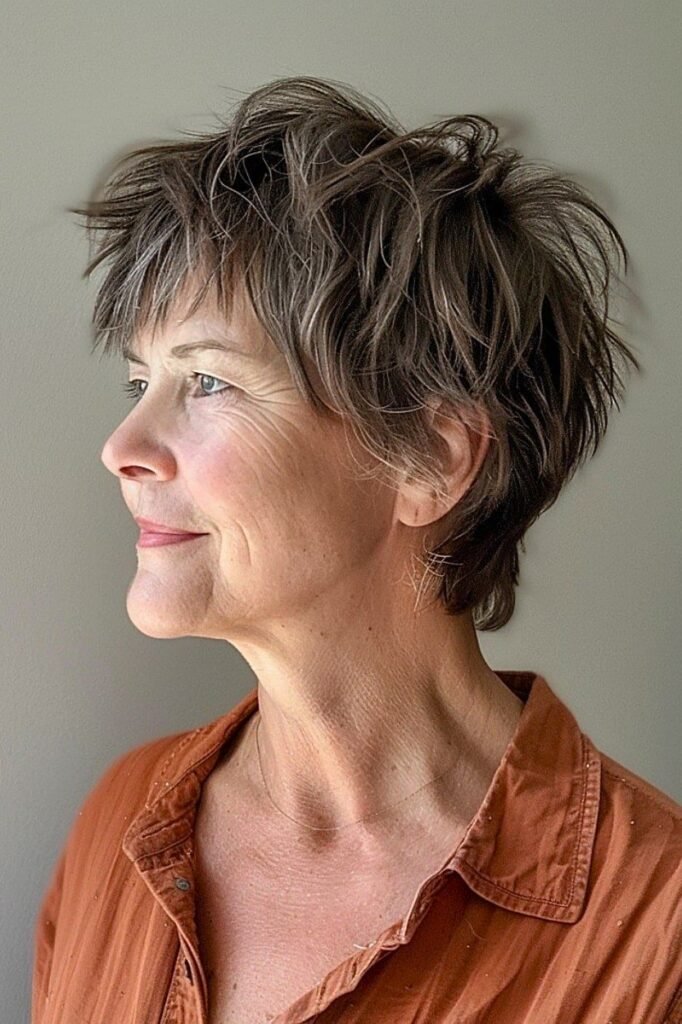 Short Textured Layered Haircut