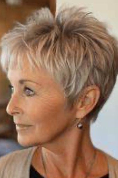Short Textured Layered Pixie