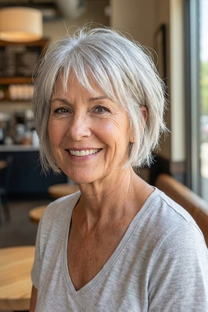 Short Textured Pixie-Bob in Silver Gray