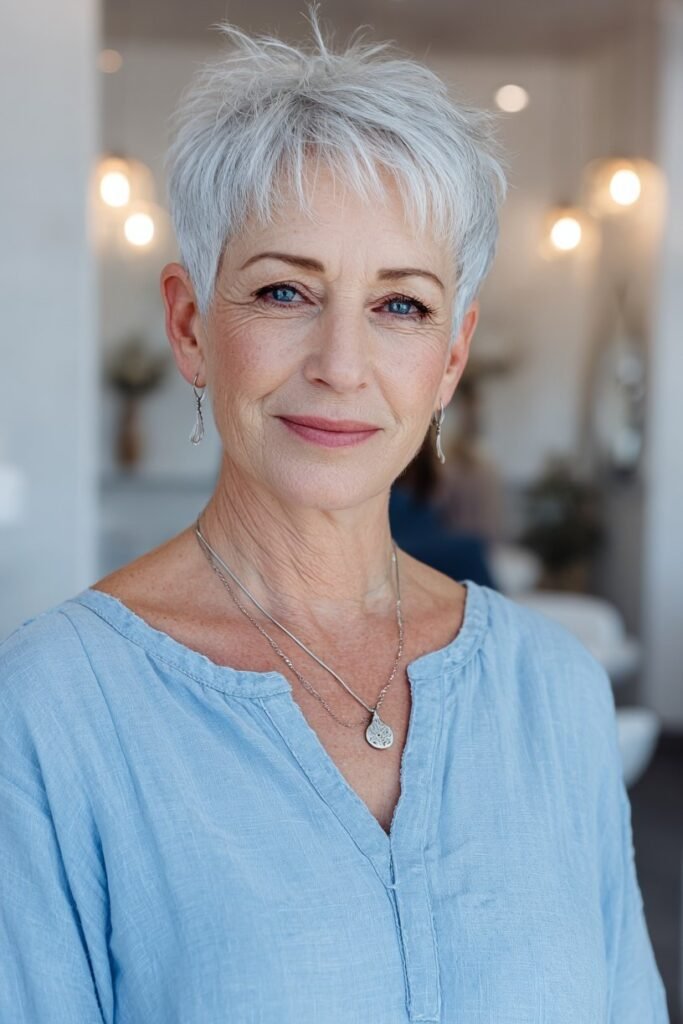 Short Textured Pixie Cut