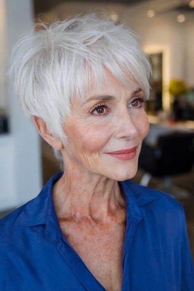 Short Textured Pixie Cut