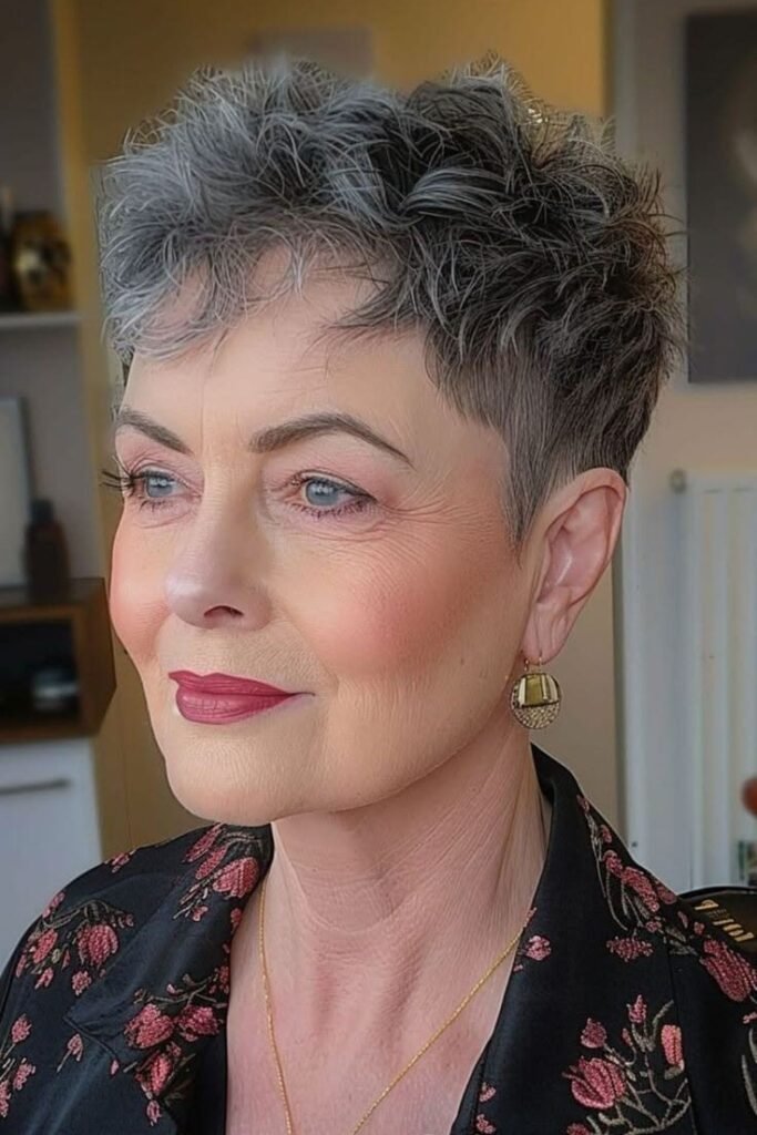 Short Textured Pixie Cut with Soft Waves