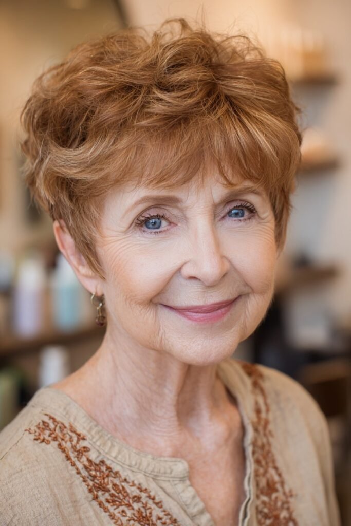 Short Textured Pixie Cut with Volume