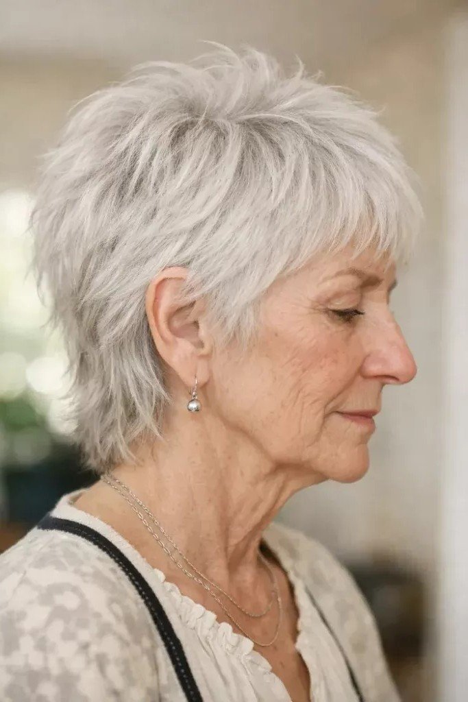 Short Textured Shaggy Cut