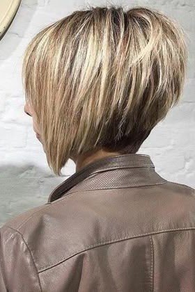 Sleek Blonde Graduated Bob