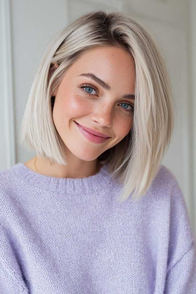 Sleek Chin-Length Bob