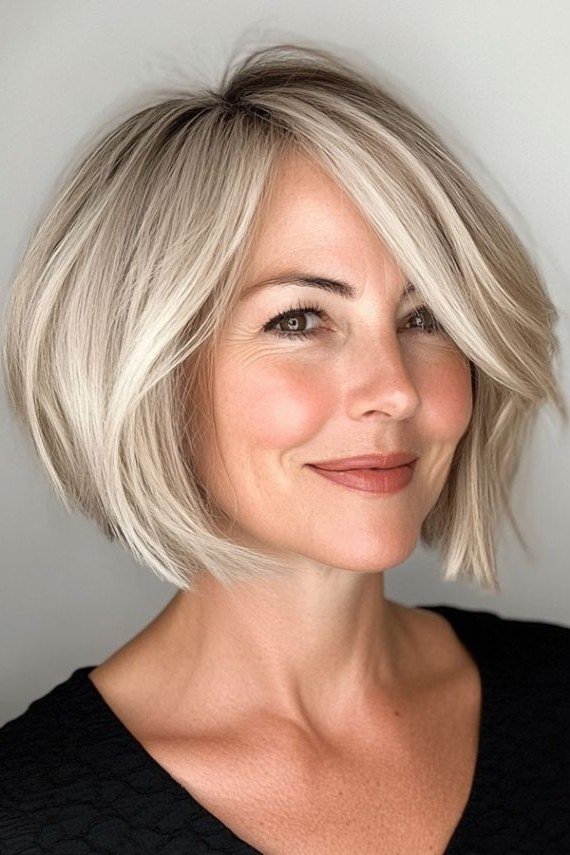 Sleek Chin-Length Bob
