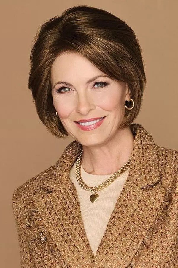 Sleek Rounded Brunette Bob