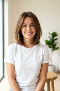 Sleek Shoulder-Length Straight Bob