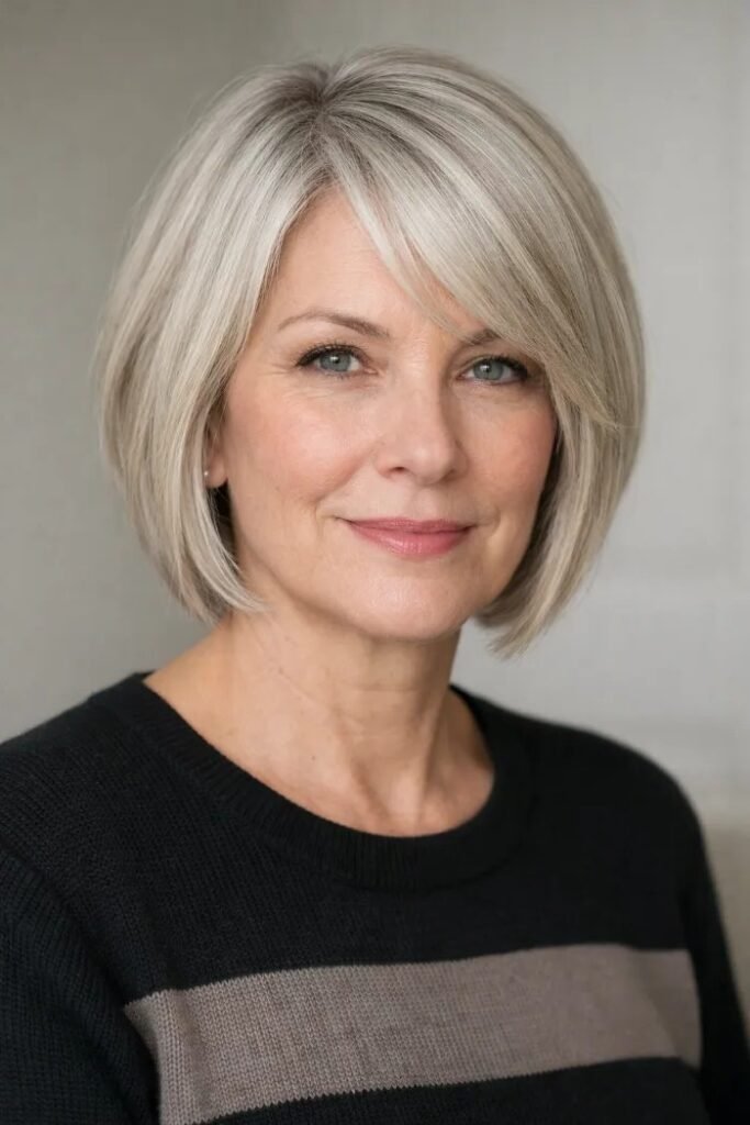 Sleek Side-Parted Bob