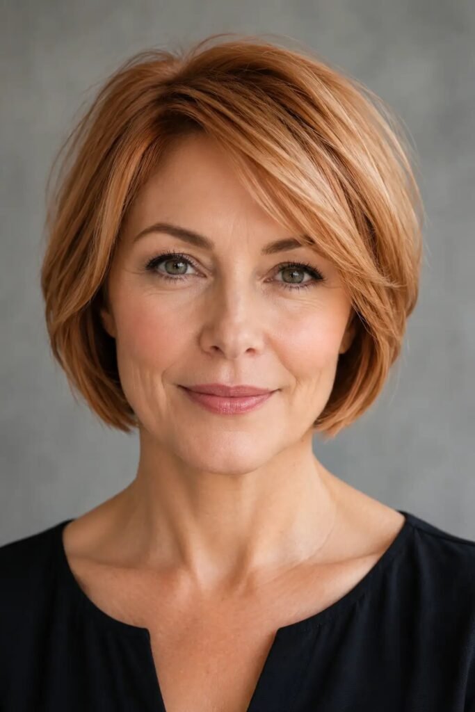 Sleek Side-Swept Bob
