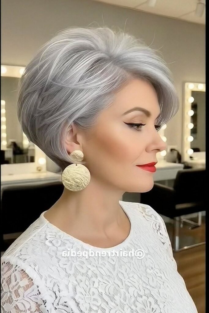 Smooth Asymmetrical Sassy Cut