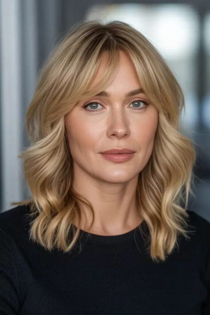 Soft Layered Bob with Wispy Fringe