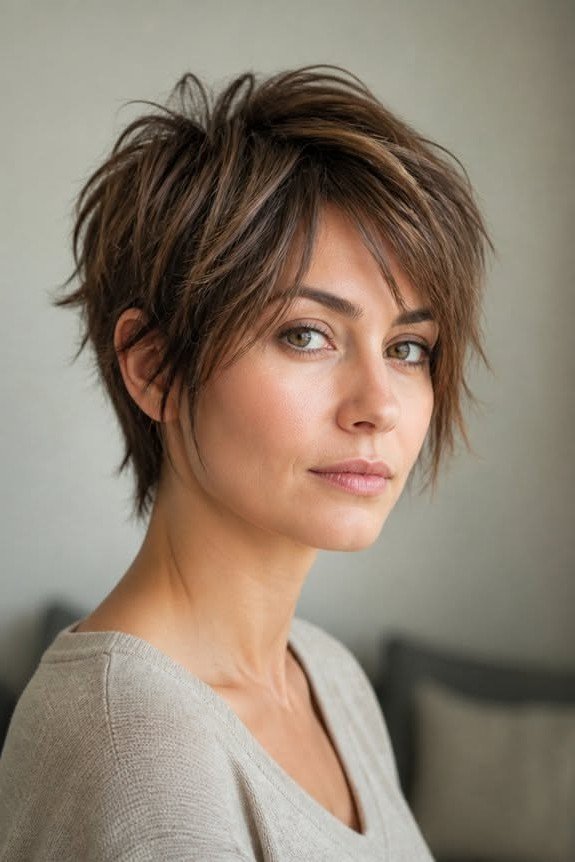Soft Layered Pixie Cut