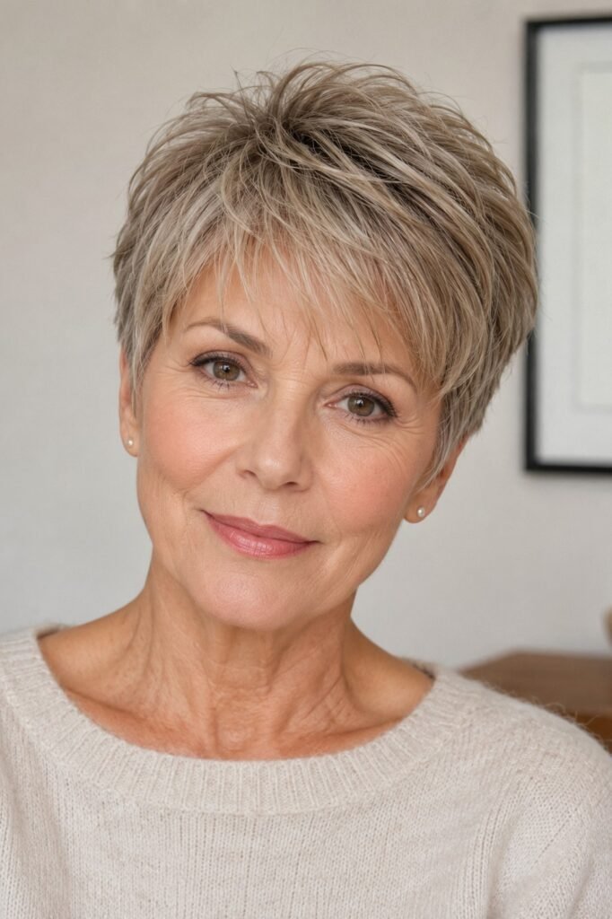 Soft Layered Pixie Cut