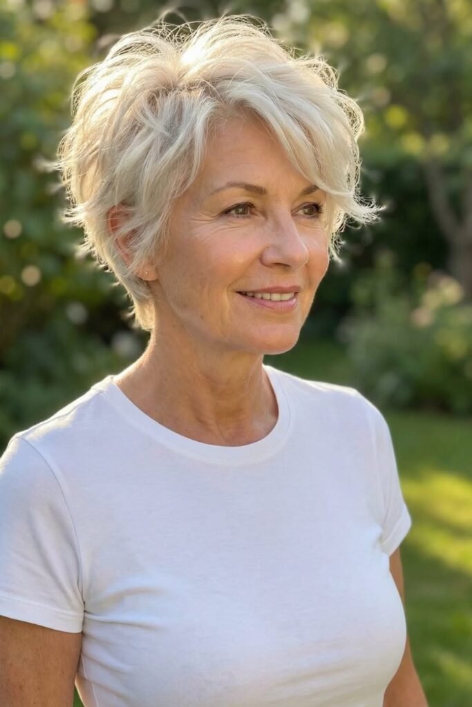 Soft Layered Pixie with Wispy Bangs