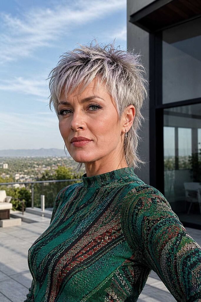 Spiky Shaggy Pixie Mullet