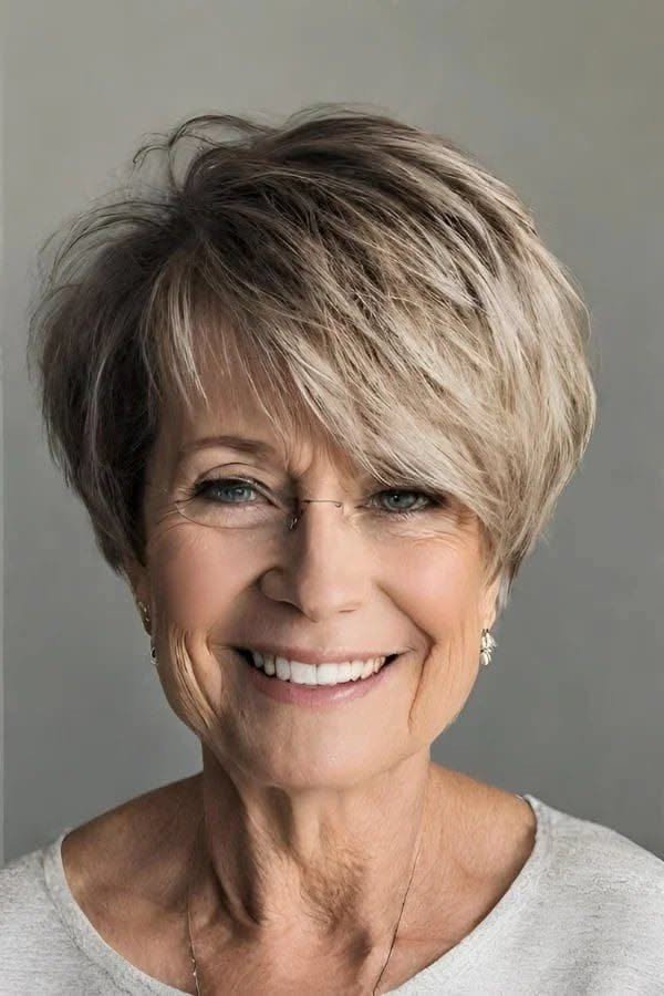 Textured Bob with Curtain Bangs
