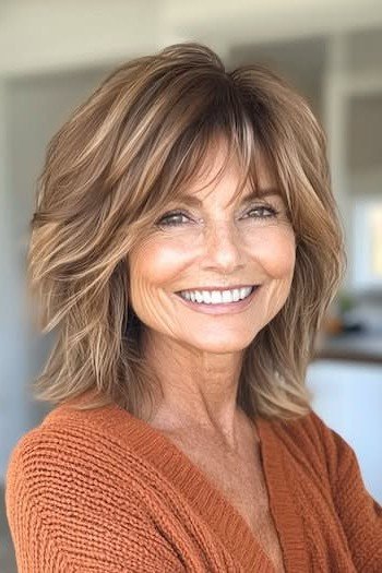 Textured Bob with Curtain Bangs