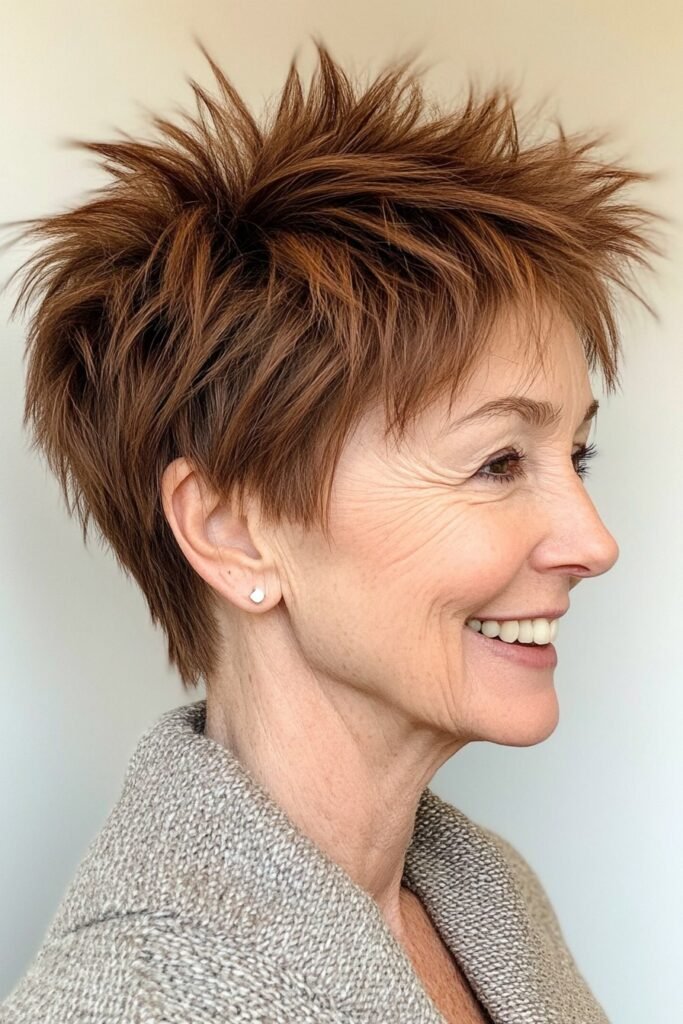 Textured Copper Pixie Cut
