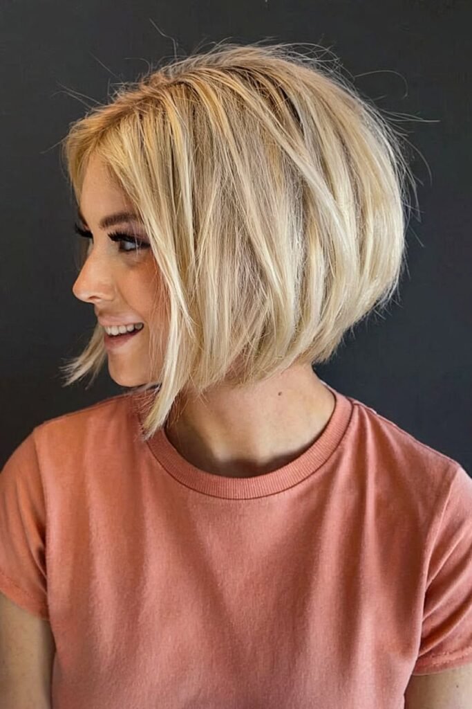 Textured Layered Bob with Soft Volume