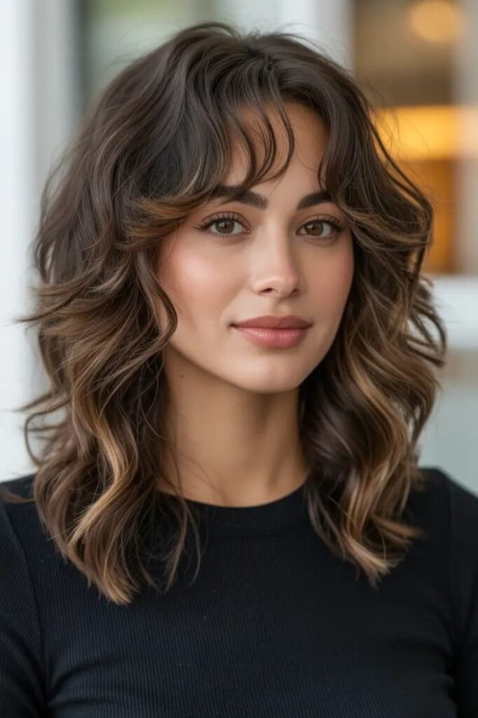Textured Shag Bob with Soft Fringe