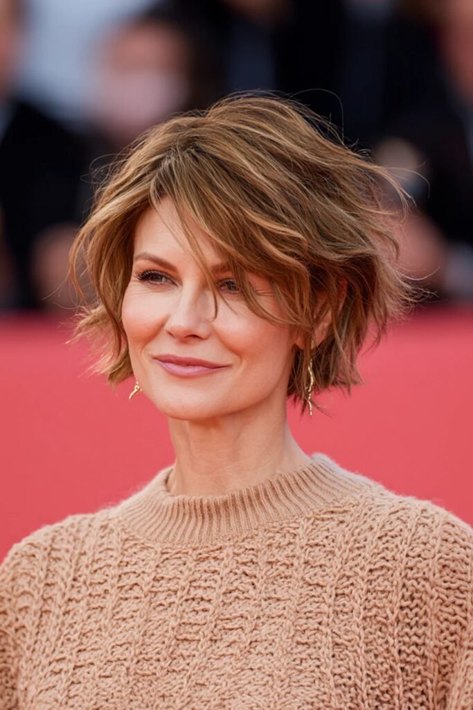 Tousled Wavy Bob